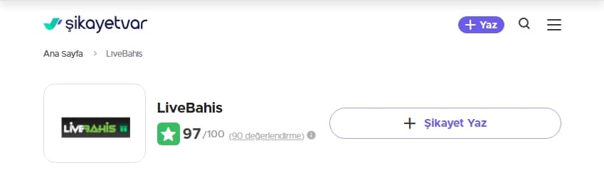 Livebahis Şikayet